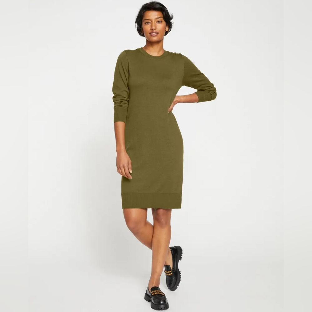 Universal Standard Everyday Sweater Dress in Castelvetrano Size L